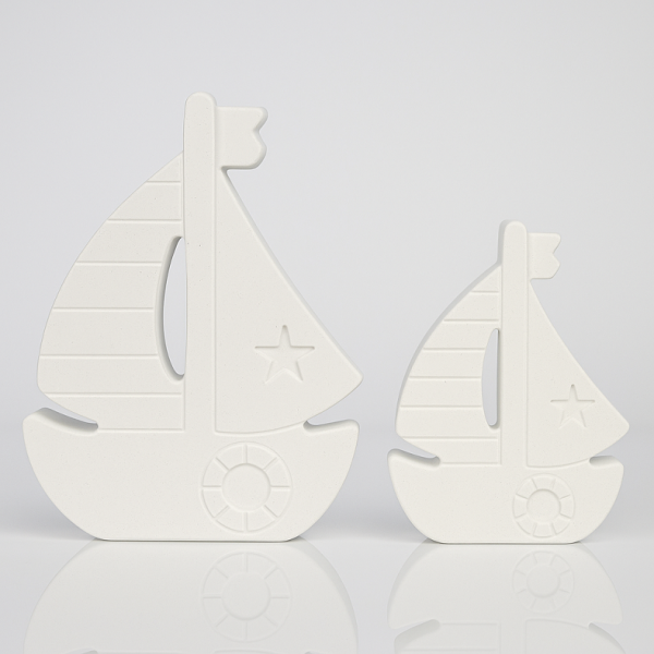 Yelkenli Gemi Figür 2'li Set 12cm+9,5cm