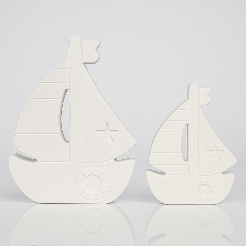Yelkenli Gemi Figür 2'li Set 12cm+9,5cm