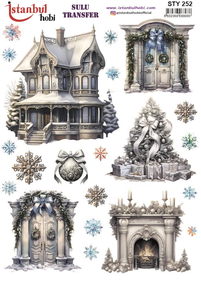 Yılbaşı Sulu Transfer 25x35cm STY252