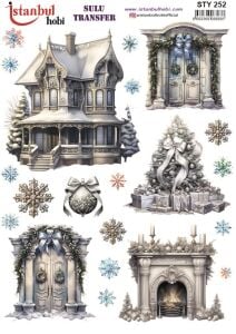 Yılbaşı Sulu Transfer 25x35cm STY252