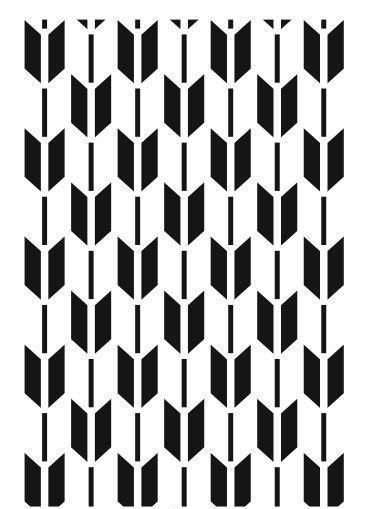 Ardışık Desen Stencil Şablon (21x30) R-055