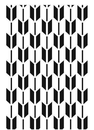 Ardışık Desen Stencil Şablon (21x30) R-055