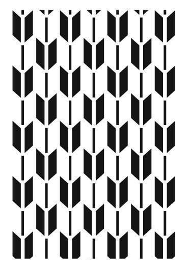Ardışık Desen Stencil Şablon (21x30) R-055
