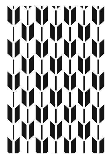Ardışık Desen Stencil Şablon (21x30) R-055