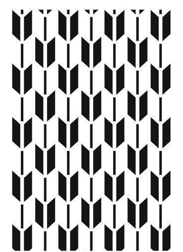 Ardışık Desen Stencil Şablon (21x30) R-055