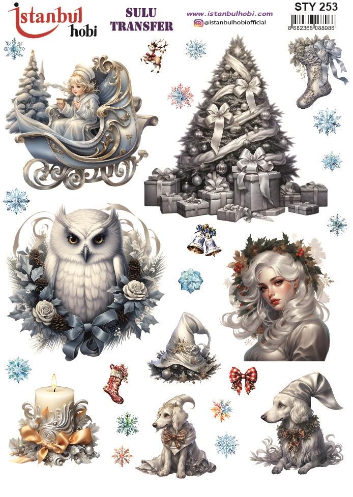 Yılbaşı Sulu Transfer 25x35cm STY253