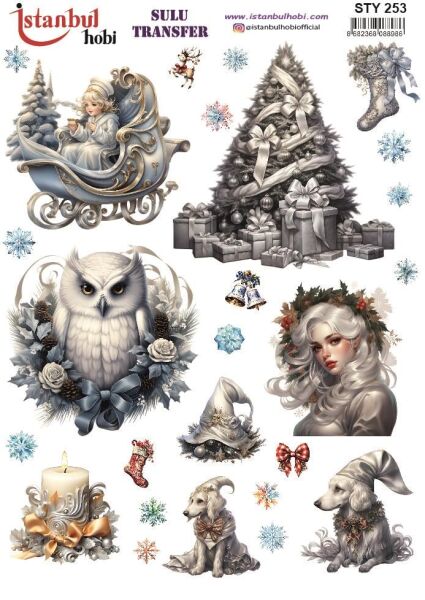 Yılbaşı Sulu Transfer 25x35cm STY253