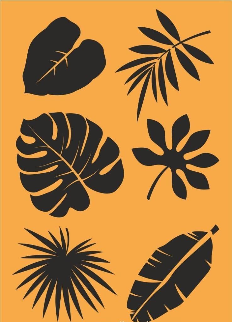 Çiçek Desen Stencil Şablon (21x30) F-132