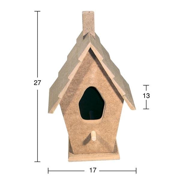 Ahşap Kuş Yuvası 27x17cm KU238