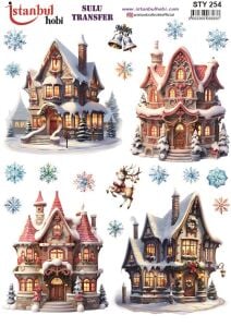 Yılbaşı Sulu Transfer 25x35cm STY254