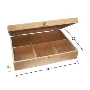 Ahşap Beş Bölmeli Kutu KU241