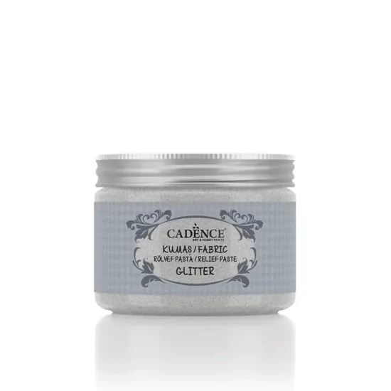 Cadence Simli Kumaş Rölyef Pasta 15835 Gümüş 150ml