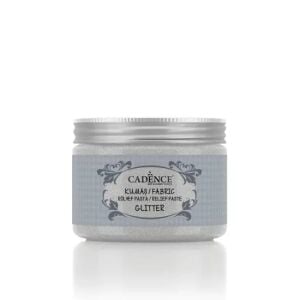 Cadence Simli Kumaş Rölyef Pasta 15835 Gümüş 150ml