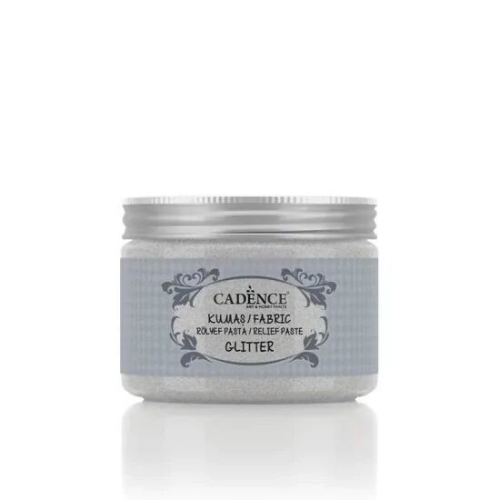 Cadence Simli Kumaş Rölyef Pasta 15835 Gümüş 150ml