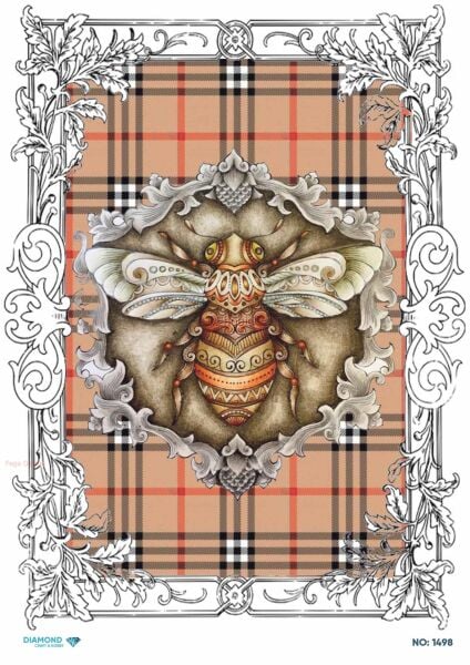 Diamond Pirinç Dekopaj Kağıdı - 1498