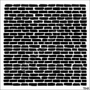 Cadence HD179 Tuğla Duvar Stencil TD01