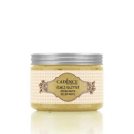 Cadence Simli Rölyef Pasta 5798 Altın 150ml