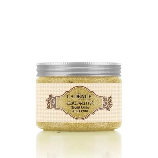 Cadence Simli Rölyef Pasta 5798 Altın 150ml