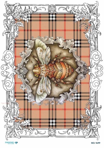 Diamond Pirinç Dekopaj Kağıdı - 1499