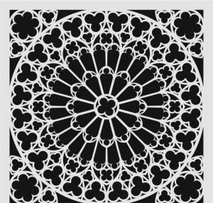 Kare ve Fayans Desenler Stencil Şablon (40x40) KA-059