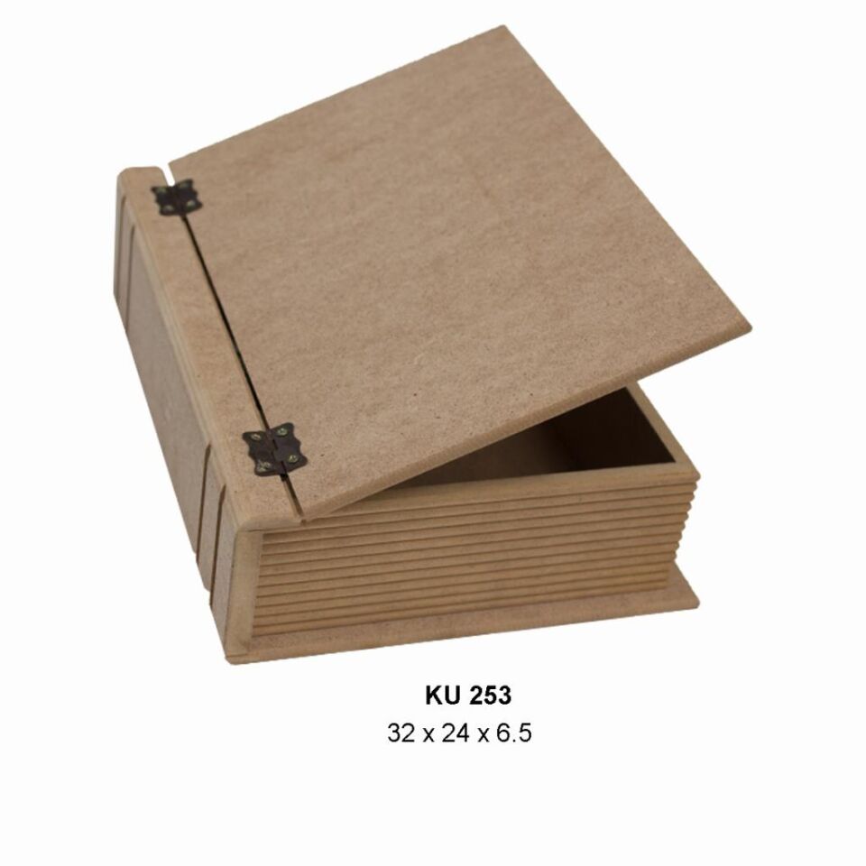 Ahşap Büyük Kitap Kutu KU253