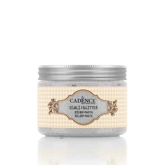 Cadence Simli Rölyef Pasta 5835 Gümüş 150ml
