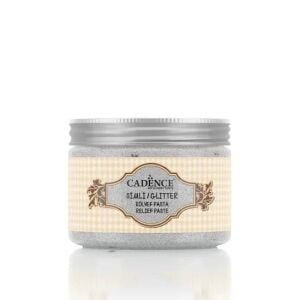 Cadence Simli Rölyef Pasta 5835 Gümüş 150ml