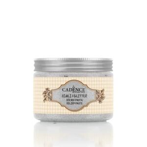 Cadence Simli Rölyef Pasta 5835 Gümüş 150ml