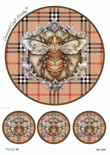 Diamond Pirinç Dekopaj Kağıdı - 1501