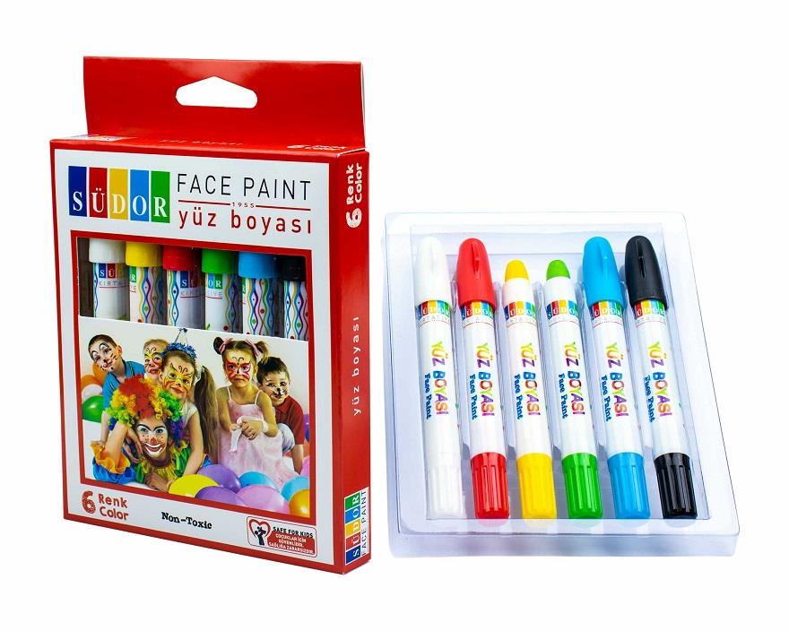 Südor Yüz Boyası - 6 Renk