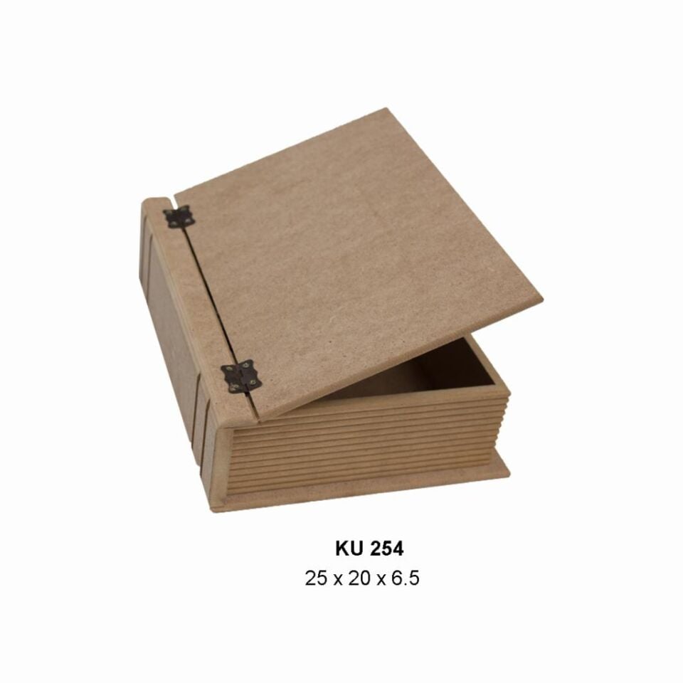 Ahşap Orta Kitap Kutu 25x20cm KU254
