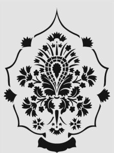 Damask Desen Stencil Şablon (35x50) DA-047