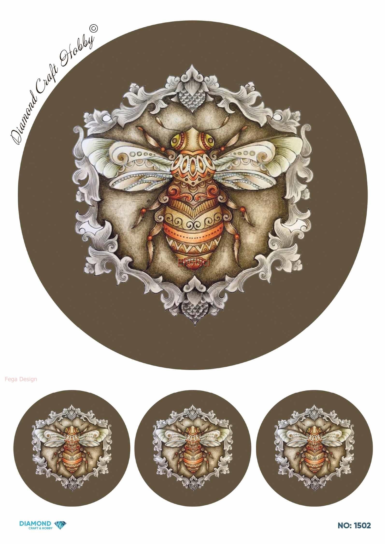 Diamond Pirinç Dekopaj Kağıdı - 1502