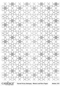 Cadence Gümüş Varak Pirinç Dekoapaj Kağıdı - Model 10