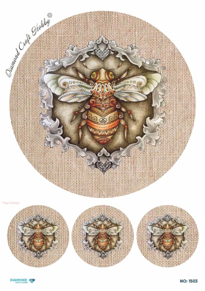 Diamond Pirinç Dekopaj Kağıdı - 1503