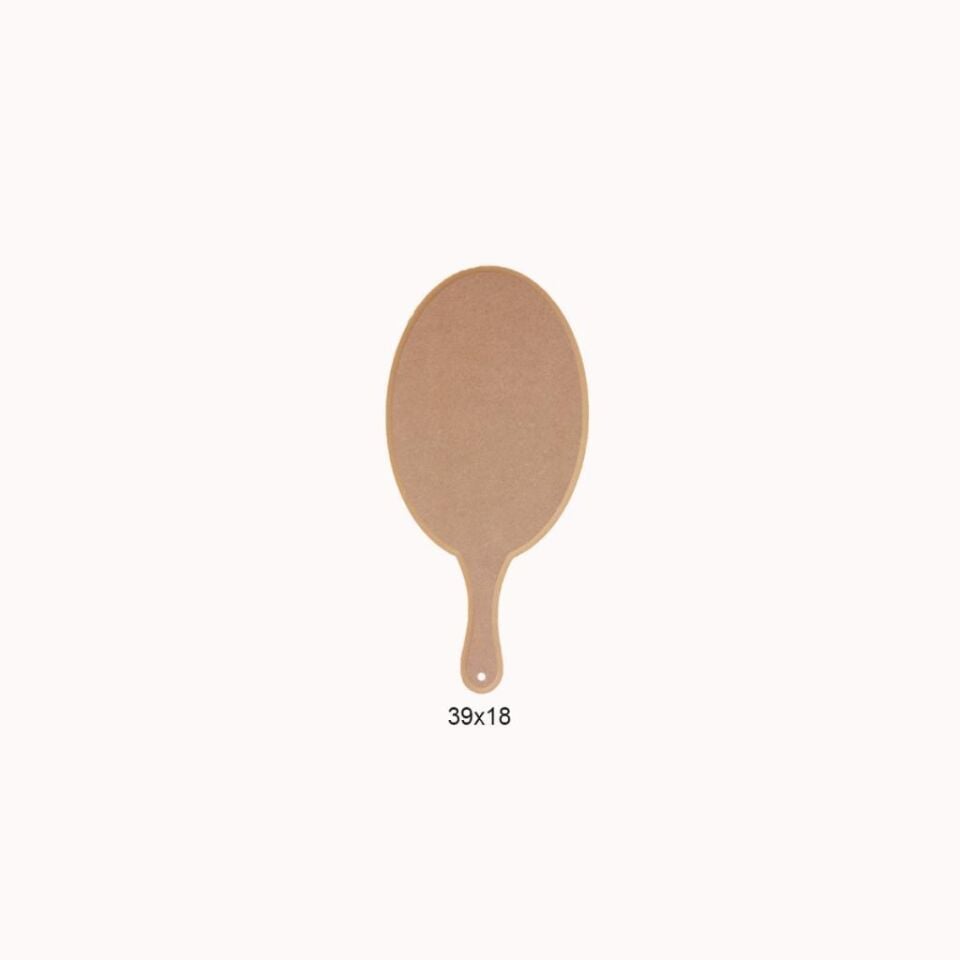 Oval Ahşap Sunum Tahtası 39x18cm L125