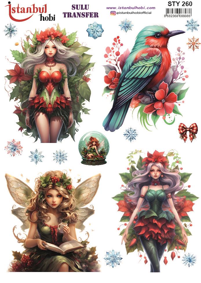 Yılbaşı Sulu Transfer 25x35cm STY260