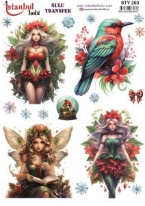 Yılbaşı Sulu Transfer 25x35cm STY260