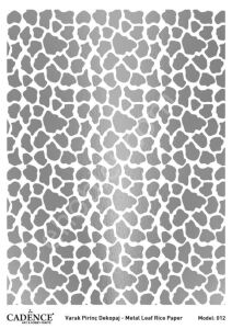 Cadence Gümüş Varak Pirinç Dekoapaj Kağıdı - Model 12
