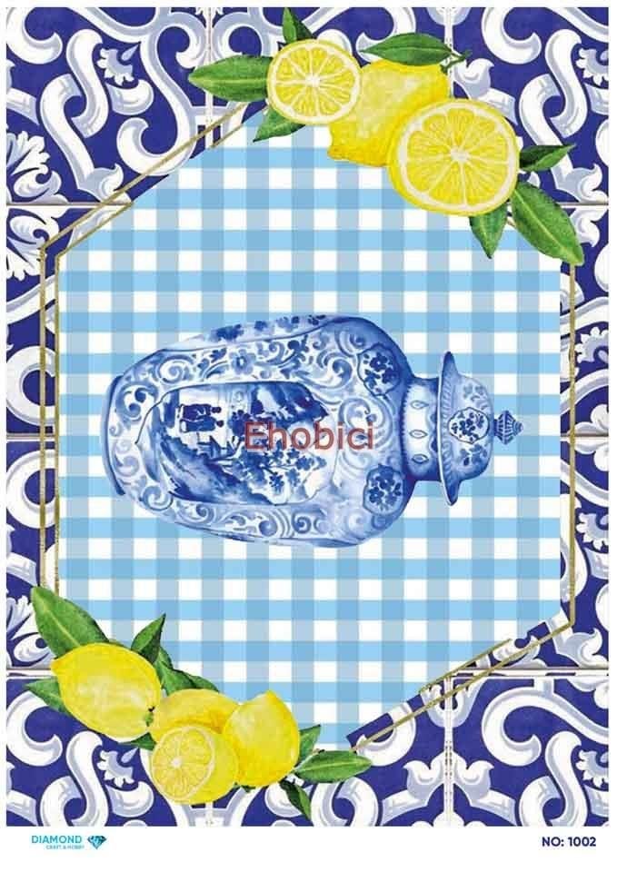 Diamond Pirinç Dekopaj Kağıdı - 1002