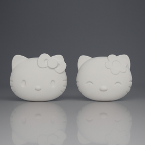 Hello Kitty Figür 2'li Set 6,5x5,5cm