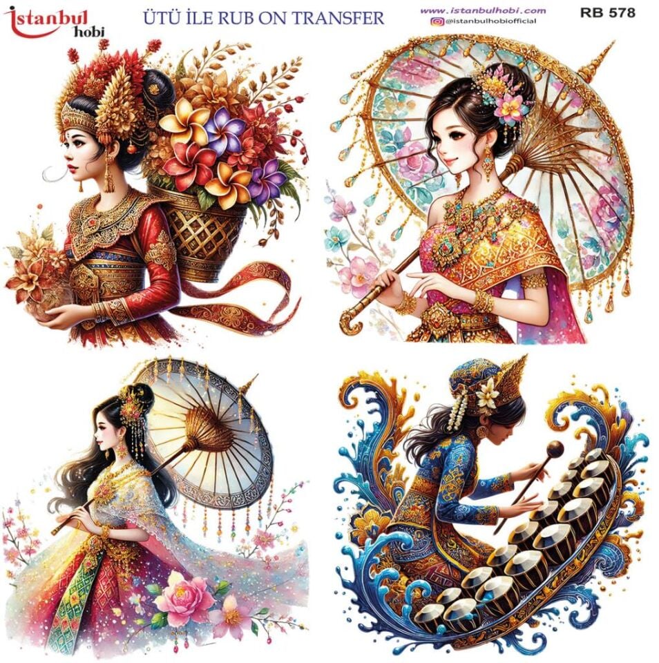 Ütü ile Rub On Transfer Kağıdı 30x30cm RB-578