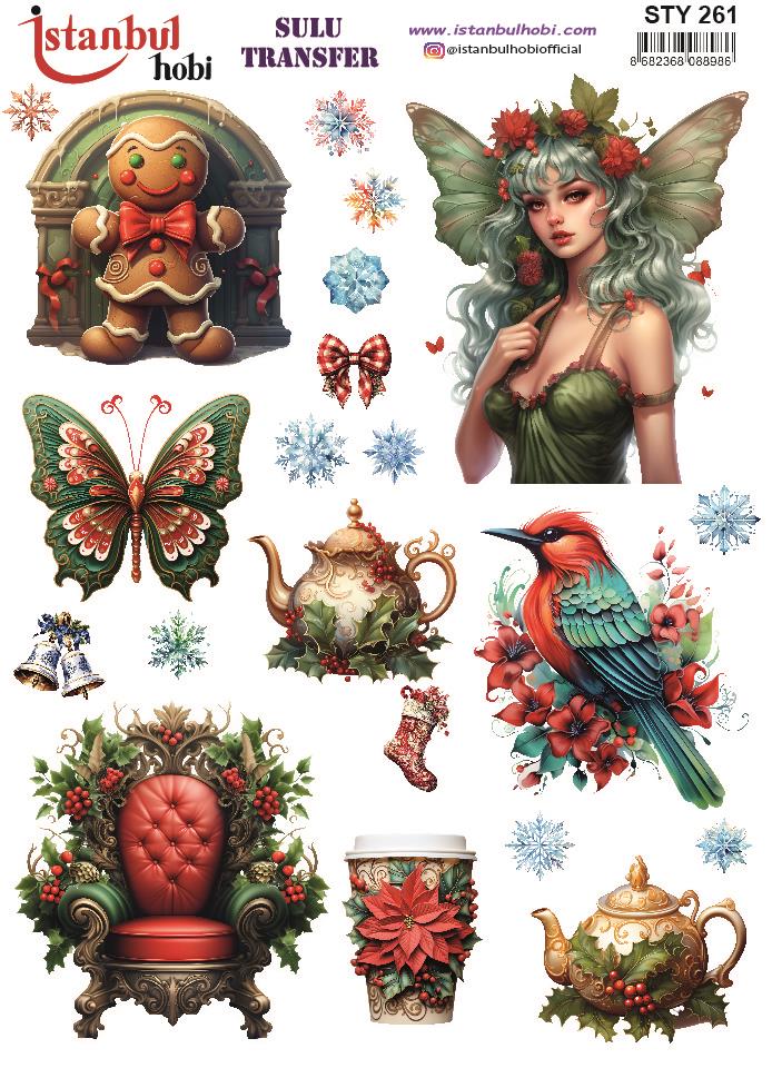 Yılbaşı Sulu Transfer 25x35cm STY261