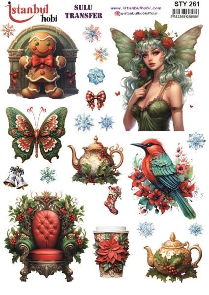 Yılbaşı Sulu Transfer 25x35cm STY261