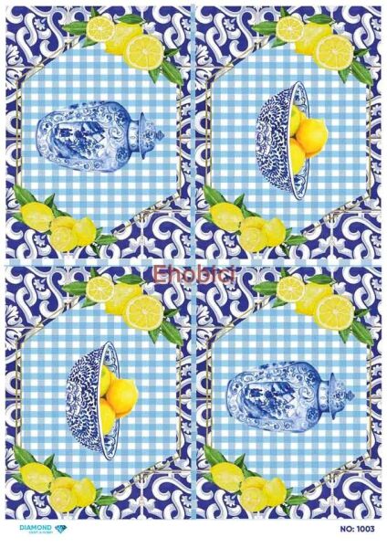 Diamond Pirinç Dekopaj Kağıdı - 1003