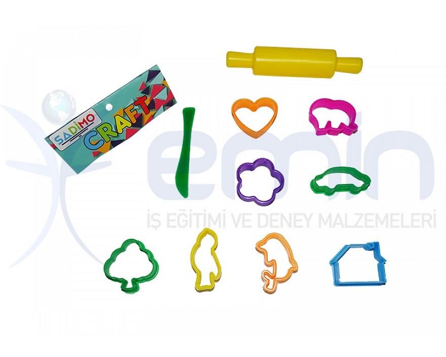 Oyun Hamuru Kalıbı Oklavalı Set