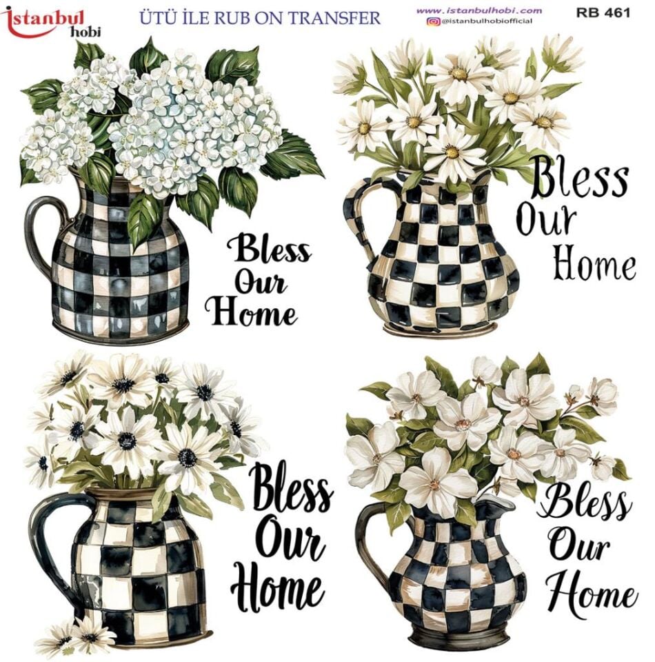 Ütü ile Rub On Transfer Kağıdı 30x30cm RB-461