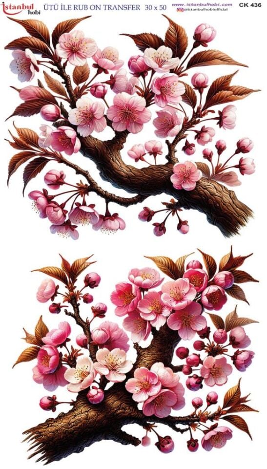 Ütü İle Rub On Transfer Kağıdı 30x50cm CK436