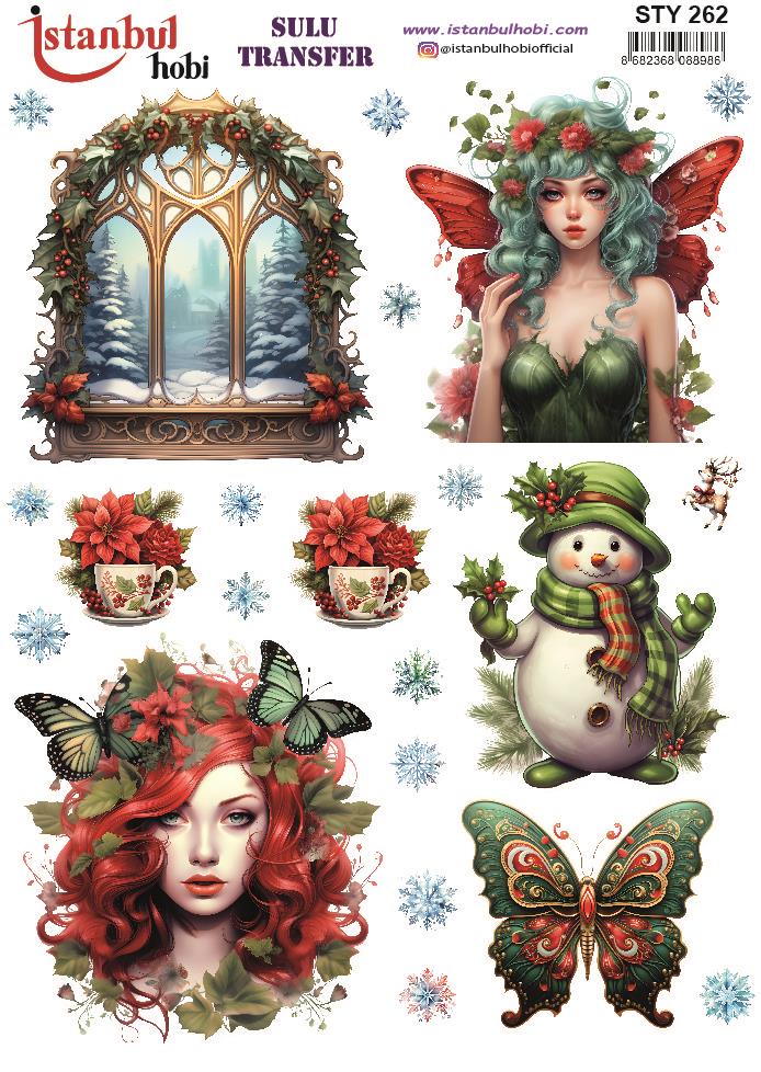Yılbaşı Sulu Transfer 25x35cm STY262