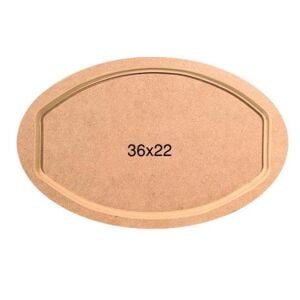 Ahşap Oval Tepsi 36x22cm T691